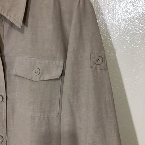 Liz Claiborne Silk Linen Blend Jacket - Picture 3 of 5